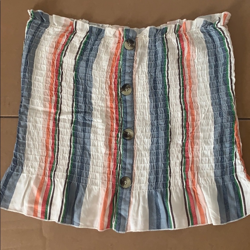 Striped tube top